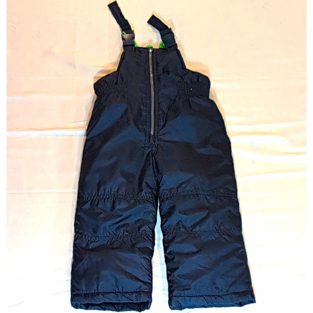 Carter's Black Insulated Snow Bib Pants 24 Months Zip Winter Ski/Snowboard